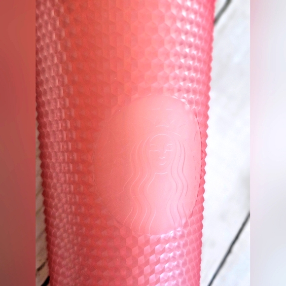 🆕️Starbucks 2022 Valentine's Soft Touch Pink Lemonade Studded Venti Tumbler Cup - Picture 7 of 13